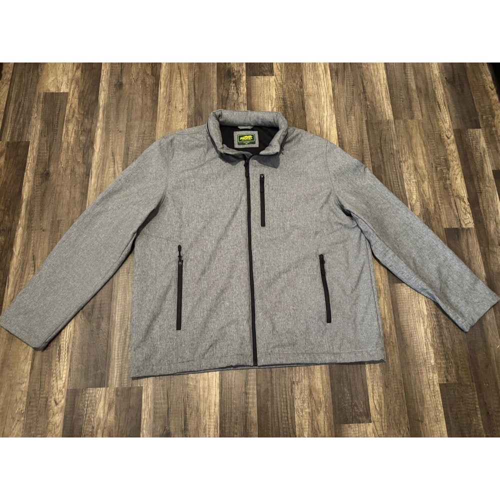 Propel Bass Engineered Mens Zip Up Jacket Gray Size XXL
